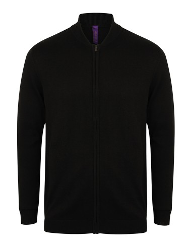 H-H718-Unisex Zip Through Cardigan